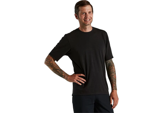 TRAIL MINERAL WASH JERSEY SS MEN - Black M