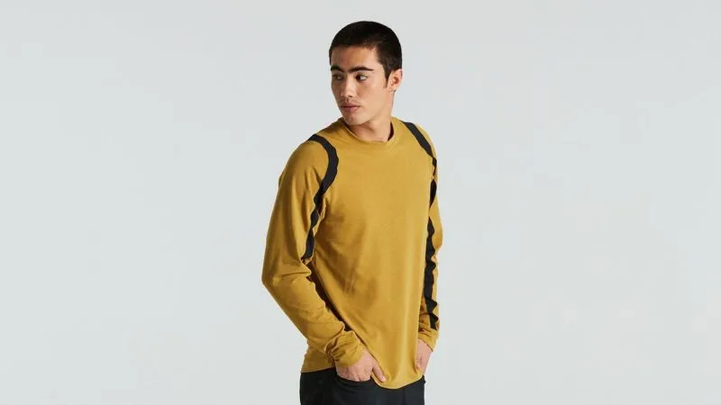 TRAIL JERSEY LS MEN - Harvest Gold L