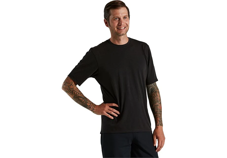 TRAIL MINERAL WASH JERSEY SS MEN - Black L