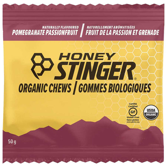 HONEY STINGER ORGANIC ENERGY CHEWS, POMEGRANATE, SINGLE